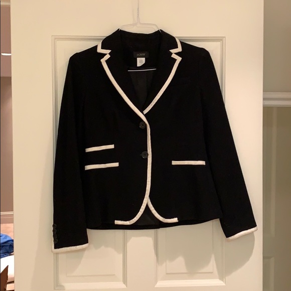 Black and white JCrew Blazer